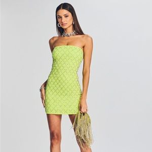 Retrofete Mini Rhinestones Dress